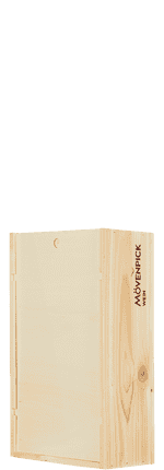 Holzkiste / Caisse Bois 2 x 75 cl Logo Mövenpick